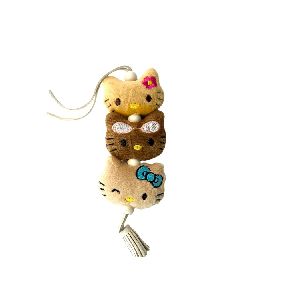 Hello Kitty–Inspired Plush Keychain Bag Charm
